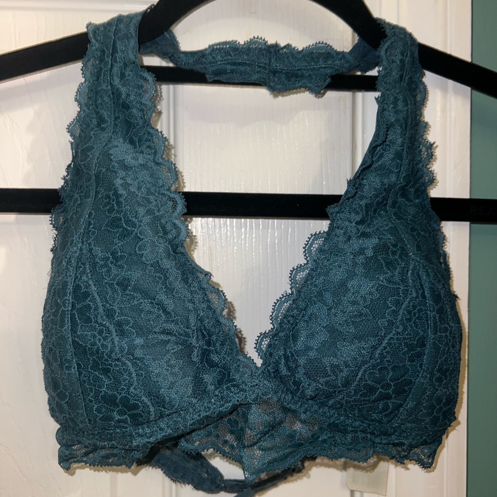 Gilly Hicks Teal Lace Bralette
